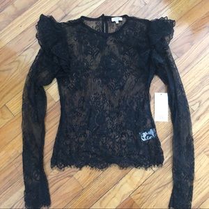 Black lace long sleeve